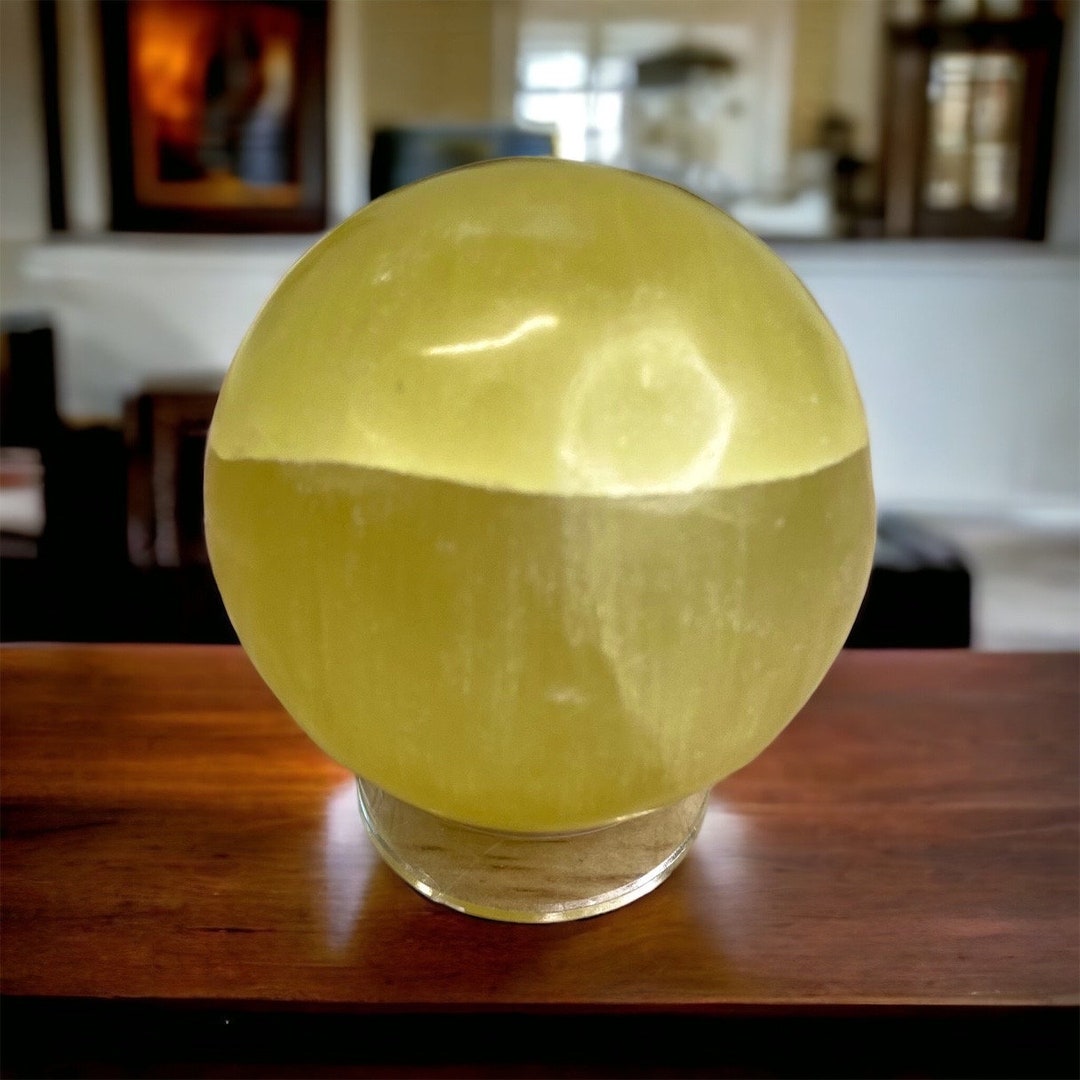 Lemon Calcite Lemon Calcite Sphere Calcite Solar Plexus Etsy