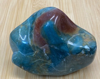 Ocean Jasper | Ocean Jasper Free Form | Ocean Jasper Pebble | Healing Crystal | Reiki | Chakra Crystals | Blue Crystal