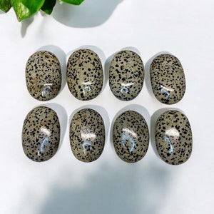 Dalmation Jasper Palm Stone | Dalmation Jasper | Palm Stones| Pocket Stones
