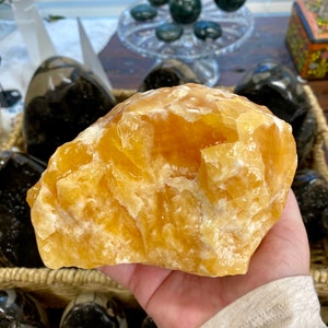 Orange Calcite | Raw Orange Calcite | Calcite | Raw Stones | Raw Crystals | Rough rocks