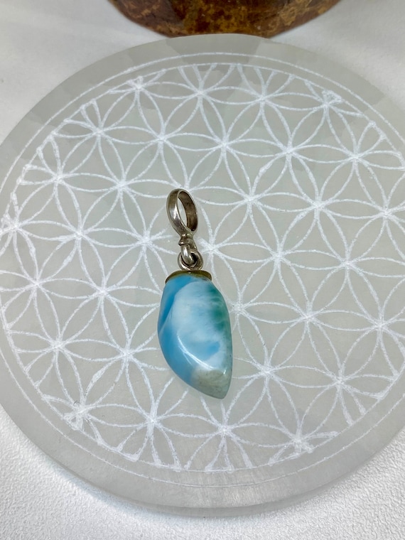 Larimar Pendant | Sterling Silver Larimar Pendant | Sterling Silver Pendant | Larimar | Larimar Necklace