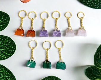 Crystal keychain | Keychains | Accessories | Stone Keychain | Crystal Purse | Handbag Pendant | crystal pocketbook