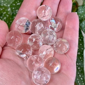 Mini Quartz Sphere | Crystal Sphere | Rainbow Quartz |  Mini Spheres |  Mini Crystal spheres |