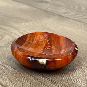 Carnelian | Carnelian Bowl |  Red Crystals |Carnelian Agate | Agate | Crystal Bowl | Jewelry Dish | 15A