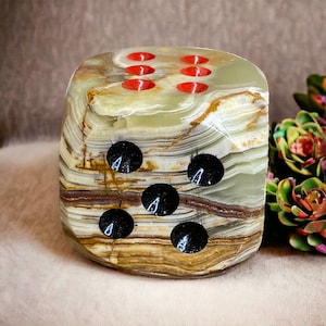 Green Onyx | Pakistani Onyx | Green Onyx Dice | Game Dice |  Dice