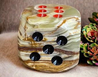 Green Onyx | Pakistani Onyx | Green Onyx Dice | Game Dice |  Dice