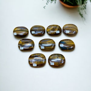 Tiger Eye Palms | Tiger Eye | Tiger Eye Palmstones | Palmstones | Pocket Stones