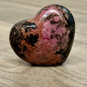 Rhodonite Heart | Rhodonite |  Pink Crystals | Healing Crystals | Crystal Hearts