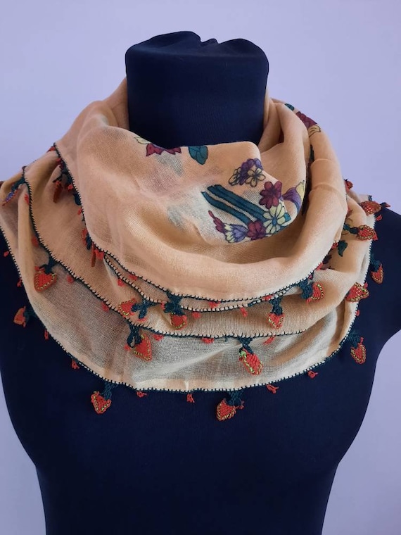 Scarf antique scarf anatolian embroidery