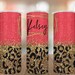 Personalized Faux Glitter Tumbler - Leopard Print (Faux Glitter) - To Go, Travel Tumbler -FAUX Glitter Custom & Handmade Tumbler Gift Custom 