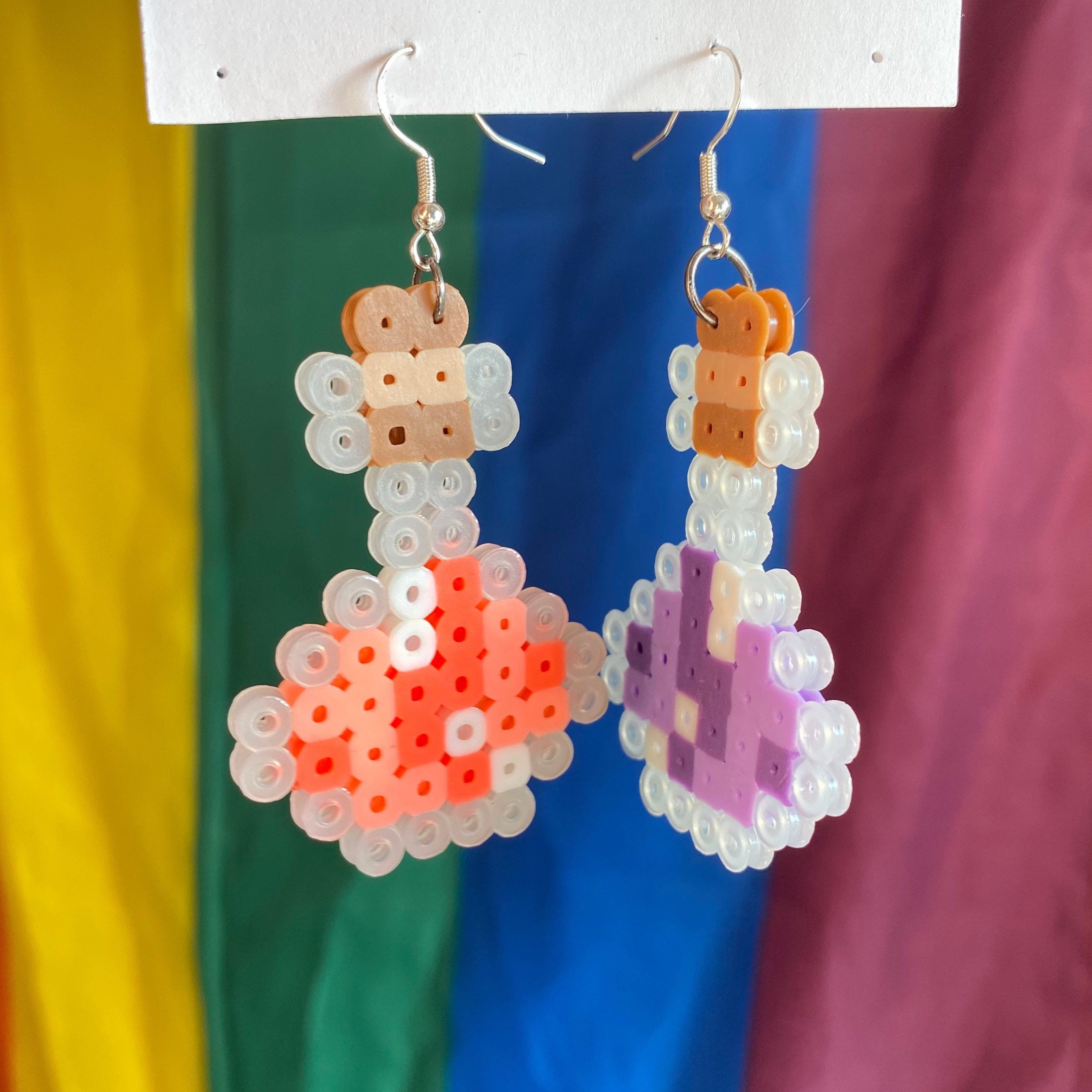 Potion Bottle Earrings Minecraft Potion Bottle Perler Beads Etsy Norway