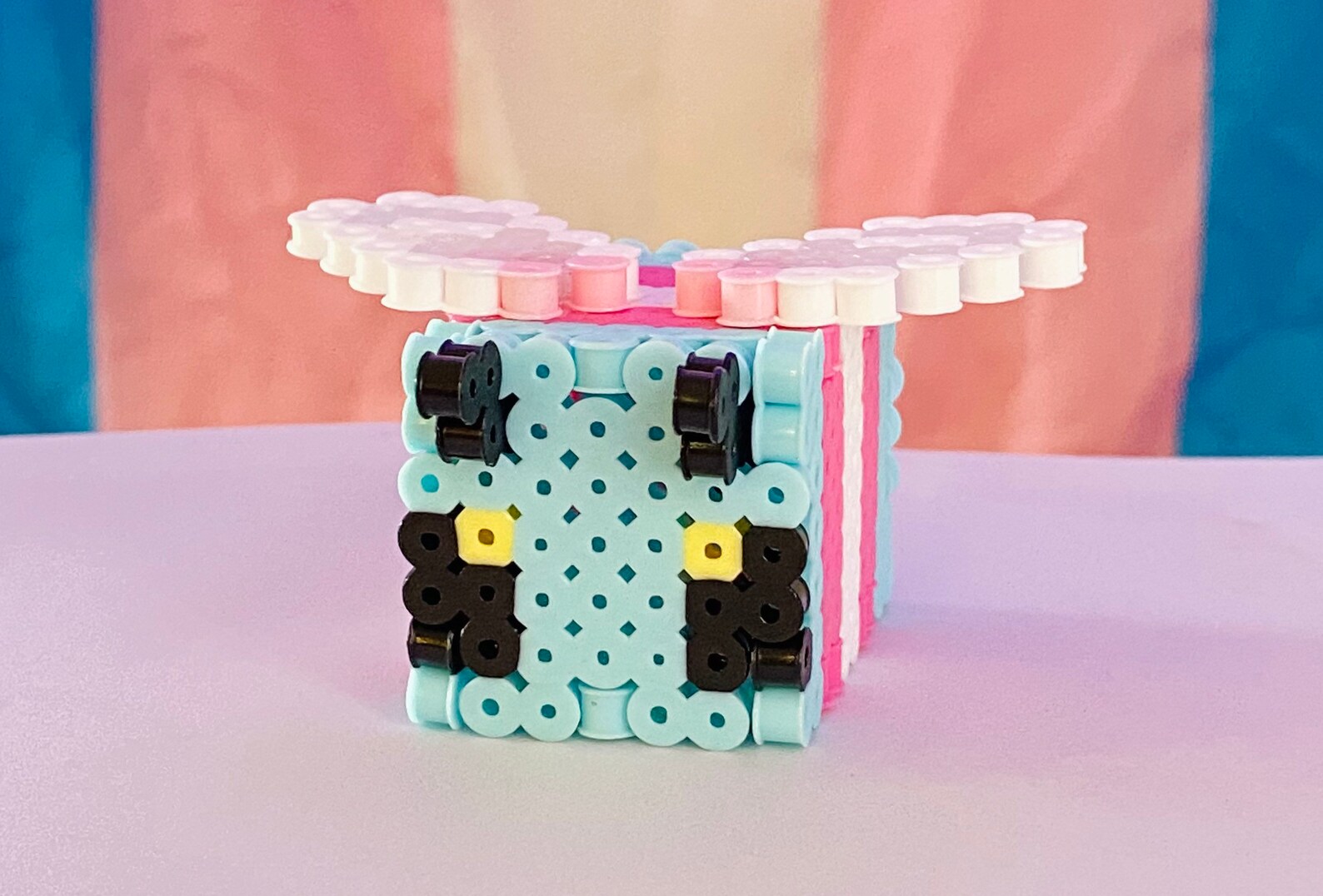 Transgender Flag Lgbeet Minecraft Bees Minecraft LGBTQ Flags Perler ...