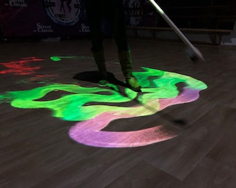 Interactive paint projection