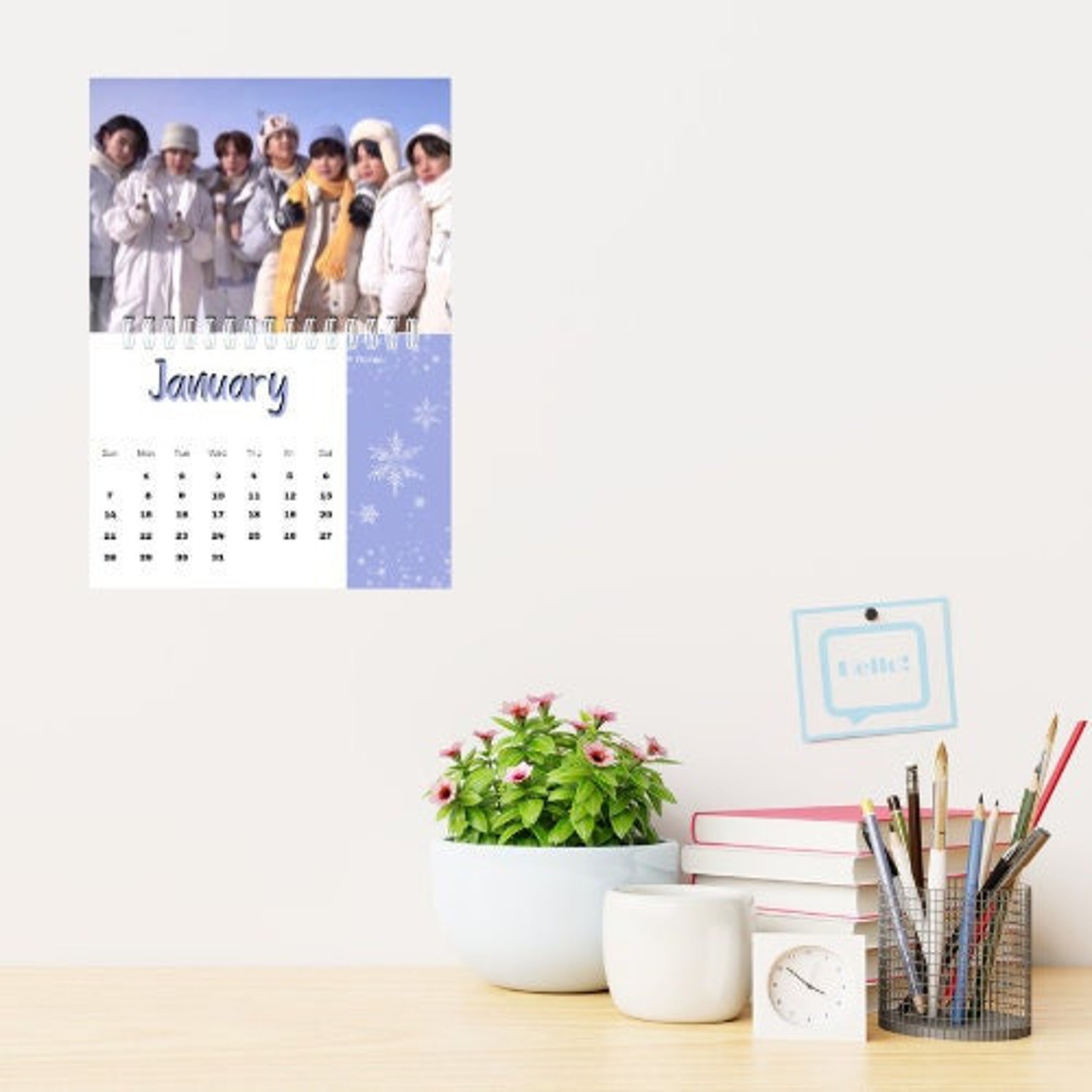 2024 BTS Printable Calendar/digital BTS Calendar/printable Instand ...