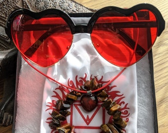 Root Chakra Heart Sunglasses Bundle