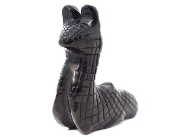 Obsidian Slug - Protection Crystals - Root Chakra