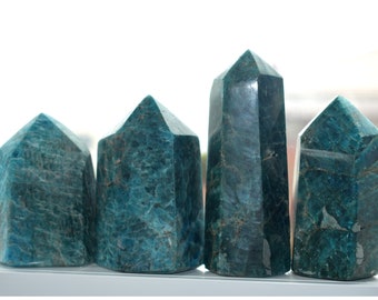 Blue Apatite Towers - Throat Chakra