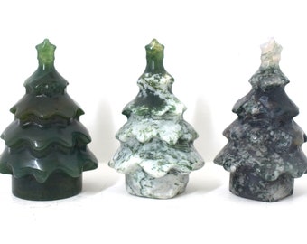 Moss Agate Holiday Tree (Yule, Christmas)