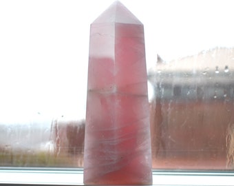 Medium Rose Quartz Towers -  Heart Chakra - Crystals for Love - Self Care Crystals  - Valentine's Day - Gifts For Her