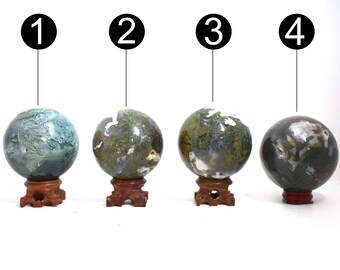 Moss Agate Medium Crystal Balls/Crystal Spheres