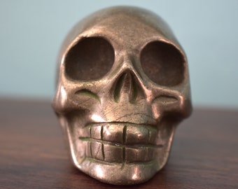 Solid Pyrite Skull