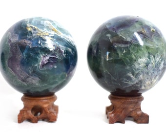 Medium Fluorite Crystal Balls/Spheres