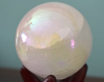 Garden Quartz (Lolodite) Crystal Balls with Aura Lite
