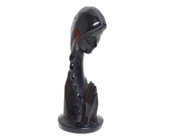 Obsidian Praying Girl