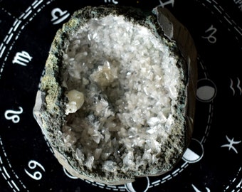 MM Quartz & Chalcedony Geode Specimen - All Chakras