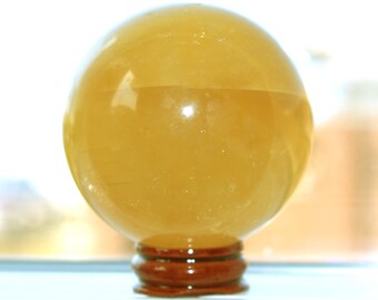 Honey Calcite Crystal Ball