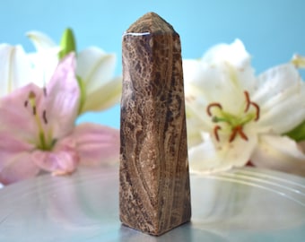 Chocolate Calcite Towers or (Brown Aragonite) - Root, Sacral, Solar-Plexus Chakra