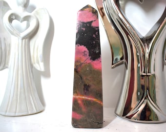 Large Rhodonite Tower - Heart Chakra - Crystals for Love