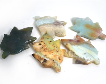 Crystal Leaves (Caribbean Calcite, Moss Agate)