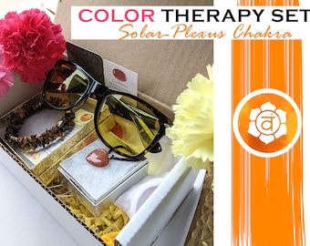 Solar-Plexus Chakra Sunglasses Bundle with accessories