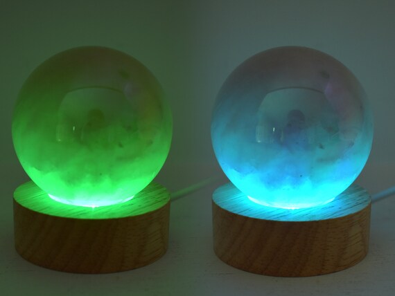 Lighted crystal ball sale stand