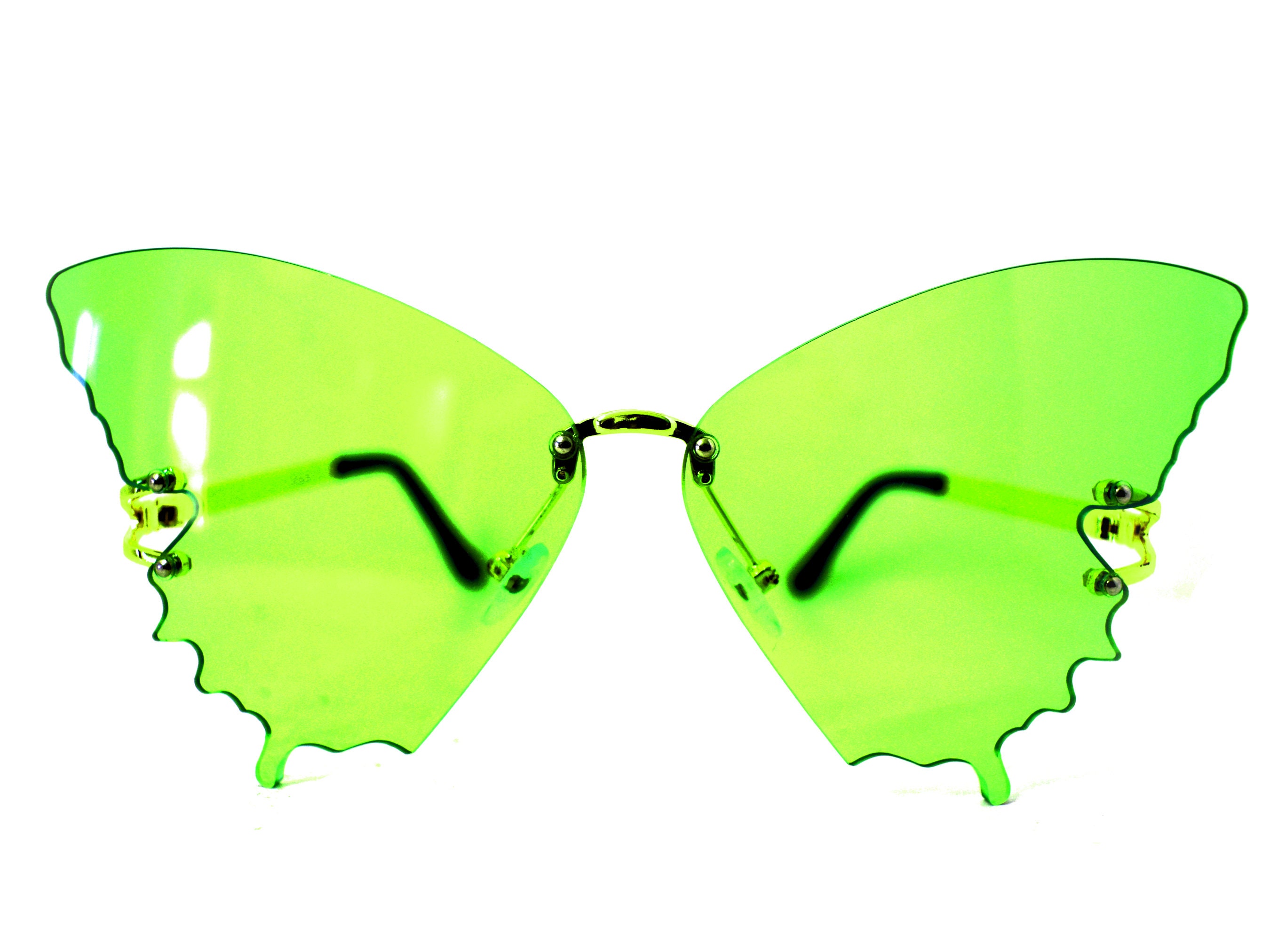 Green Butterfly Mood-boosting Sunglasses Heart Chakra Color Therapy - Etsy