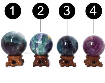 Rainbow Fluorite Crystal Balls