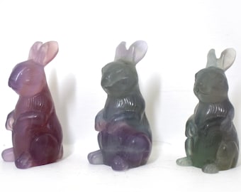 Crystal Fluorite Bunnies - Easter