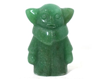 Aventurine Baby Yoda - Star Wars Crystals - Heart Chakra - Prosperity & Good Fortune