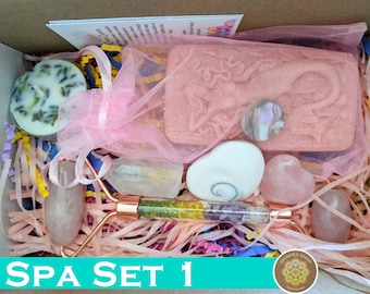 Chakra Healing Spa Sets - Valentine's Day - Gifts For Her - Spa Day - Self Care Crystals