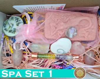 Chakra Healing Spa Sets - Valentine's Day - Gifts For Her - Spa Day - Self Care Crystals