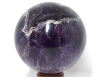 Large Dream Amethyst/Chevron Amethyst Crystal Ball, Crystal Sphere