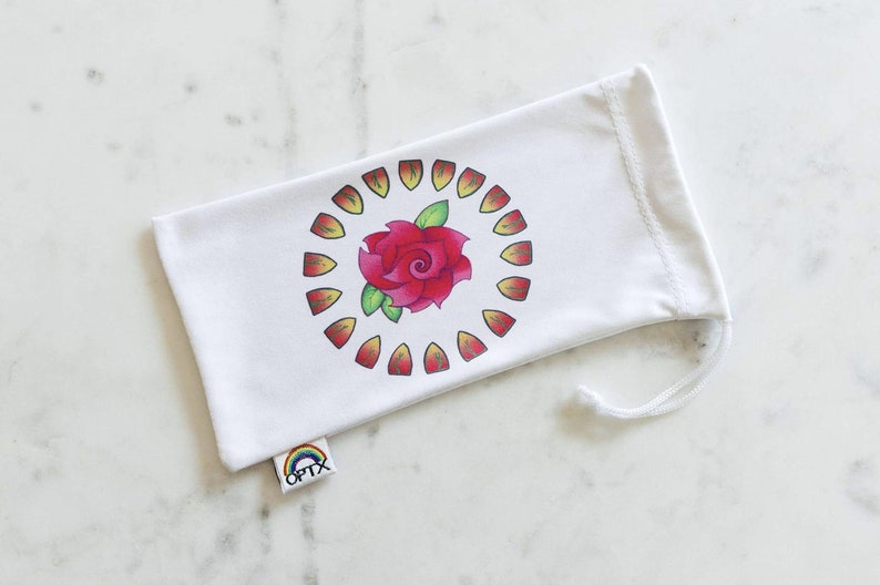 Rose Aviator Mood-Boosting Sunglasses with Protective Chakra Bag