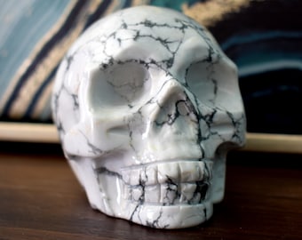 White Howlite Skull