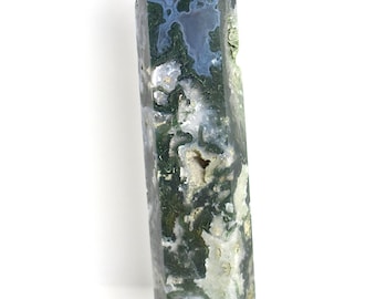 Moss Agate Towers - Heart Chakra