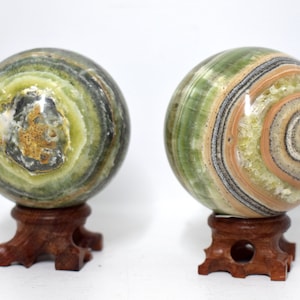 Green Onyx Crystal Balls/Spheres
