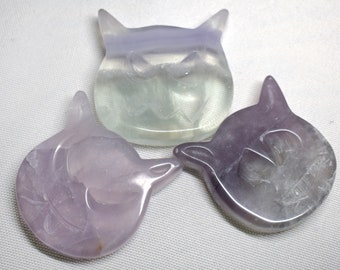 Fluorite Demon Heads