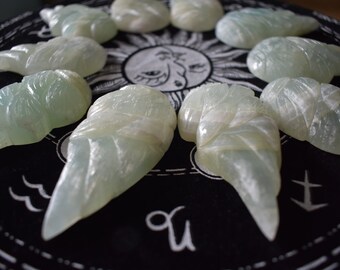 Pistachio Calcite/Green Caribbean Calcite  Angel Wings