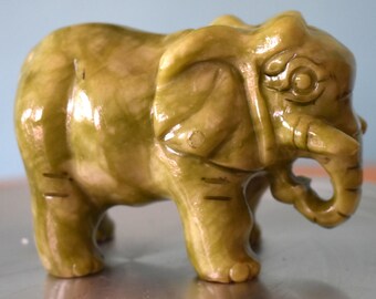 Jade Elephant Statue