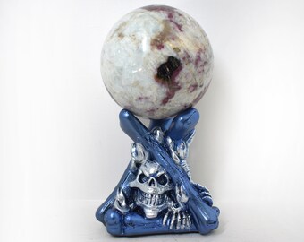 Skull Fire Pit Sphere Stand/Crystal Ball Holder